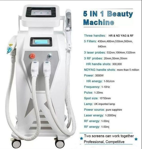 double screen 4 in1 multi-function ipl tattoo removal machine vascular pigment acne therapy laser 5 filters opt tattoo/ acne/pigment/wrinkle, Black
double screen 4 in1 multi-function ipl tattoo removal machine vascular pigment acne therapy laser 5 filters opt tattoo/ acne/pigment/wrinkle, Black