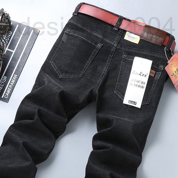men's jeans designer sulee men's jeans spring and autumn new black elastic business straight tube loose youth long pants xhzy, Blue
men's jeans designer sulee men's jeans spring and autumn new black elastic business straight tube loose youth long pants xhzy, Blue