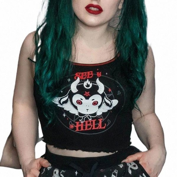 women's tanks & camis aiiou summer clothes for women gothic black crop cartton print graphic harajuku short tank clothing e4y5#, White
women's tanks & camis aiiou summer clothes for women gothic black crop cartton print graphic harajuku short tank clothing e4y5#, White