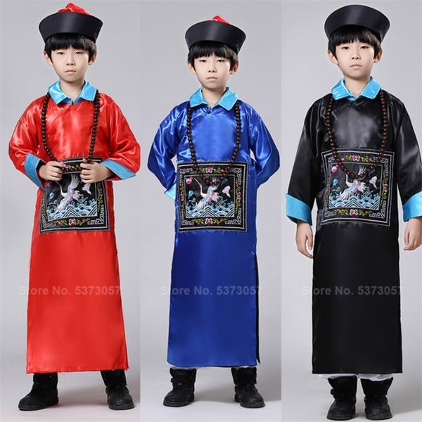 kids halloween scary chinese traditional zombie costumes qing dynasty ancient official minister tang suits for boys 220818, Blue
kids halloween scary chinese traditional zombie costumes qing dynasty ancient official minister tang suits for boys 220818, Blue