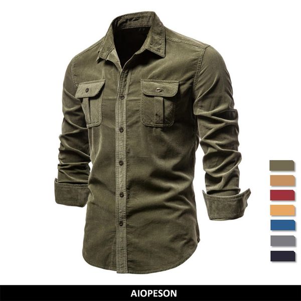 aiopeson corduroy 100% cotton shirts men business casual lapel solid color slim fit men's shirt autumn fashion shirt for men, White;black
aiopeson corduroy 100% cotton shirts men business casual lapel solid color slim fit men's shirt autumn fashion shirt for men, White;black