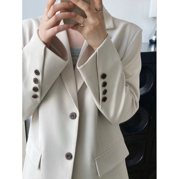 slant button blazer femme feminino women long coat women s spring autumn korean elegant casual suit 220818, Black;brown
slant button blazer femme feminino women long coat women s spring autumn korean elegant casual suit 220818, Black;brown
