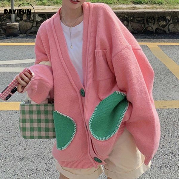 oversized knitted cardigan sweater women coat autumn winter loose outerwear japan design korean fashion kawaii y2k, White;black
oversized knitted cardigan sweater women coat autumn winter loose outerwear japan design korean fashion kawaii y2k, White;black