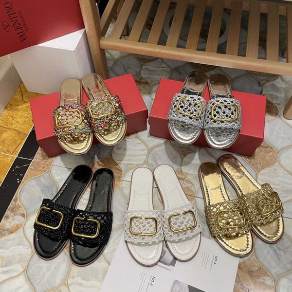 designers slides womens slippers fashion luxurys braided woven slipper slip on leather rubber flats sandals summer beach shoes loafers gear, Black
designers slides womens slippers fashion luxurys braided woven slipper slip on leather rubber flats sandals summer beach shoes loafers gear, Black