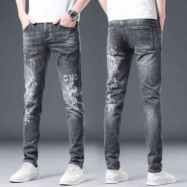 men's jeans spring diamond jeans men's slim fit leggings fashion brand high-end printed cotton pants thin s2xy, Blue
men's jeans spring diamond jeans men's slim fit leggings fashion brand high-end printed cotton pants thin s2xy, Blue