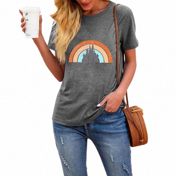 women rainbow t shirts print short sleeve tee female o-neck summer casual loose t-shirts 2021 women's t-shirt c4kc#, White
women rainbow t shirts print short sleeve tee female o-neck summer casual loose t-shirts 2021 women's t-shirt c4kc#, White