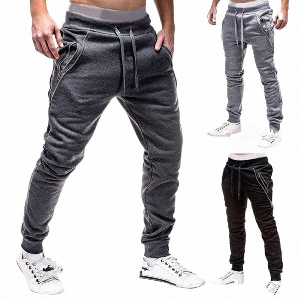 men's pants style zipper pocket sports trousers drawstring sweatpants small feet closed fashion y610#, Black
men's pants style zipper pocket sports trousers drawstring sweatpants small feet closed fashion y610#, Black