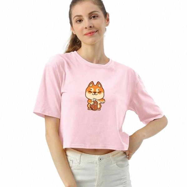 women's t-shirt fashion cotton crop t shirt cartoon cute shiba inu women funny summer clothing short sleeve casual korean tshirt o6qz#, White
women's t-shirt fashion cotton crop t shirt cartoon cute shiba inu women funny summer clothing short sleeve casual korean tshirt o6qz#, White
