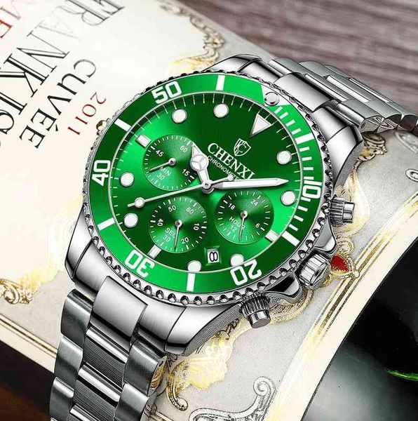 huiya06 men's multifunctional business sports and leisure watch waterproof quartz movement, Slivery;brown
huiya06 men's multifunctional business sports and leisure watch waterproof quartz movement, Slivery;brown