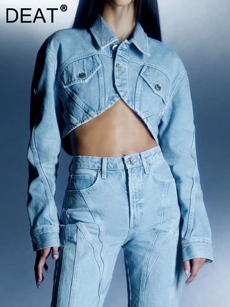 deat fashion women s short denim jackets lapel long sleeve pocket single breasted solid coat female autumn 17a1149 220818, Black;brown
deat fashion women s short denim jackets lapel long sleeve pocket single breasted solid coat female autumn 17a1149 220818, Black;brown