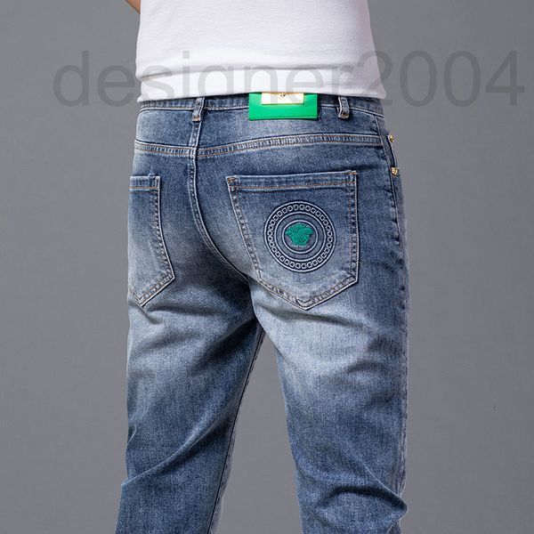 men's jeans designer spring jeans men's korean version small foot slim fit international high-end brand light luxury cotton bullet, Blue
men's jeans designer spring jeans men's korean version small foot slim fit international high-end brand light luxury cotton bullet, Blue