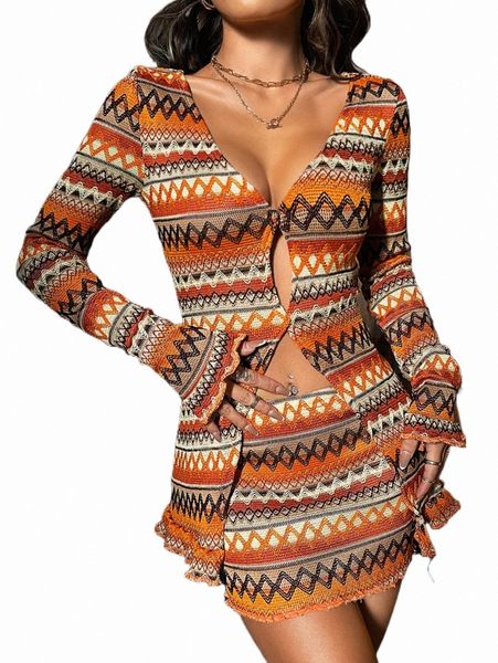 x made in america chevron print lettuce trim split tee & bodycon skirt m2vy#, White
x made in america chevron print lettuce trim split tee & bodycon skirt m2vy#, White