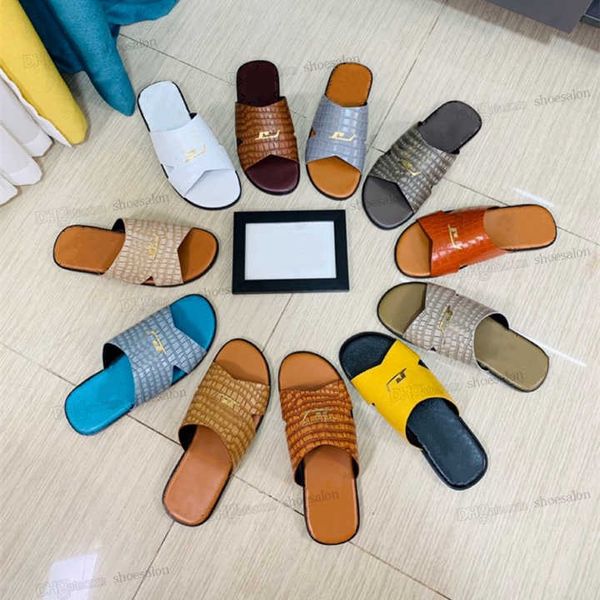 2022 fashion sandals leather women men mens slippers summer luxury slides beach sandal wedding slipper, Black
2022 fashion sandals leather women men mens slippers summer luxury slides beach sandal wedding slipper, Black