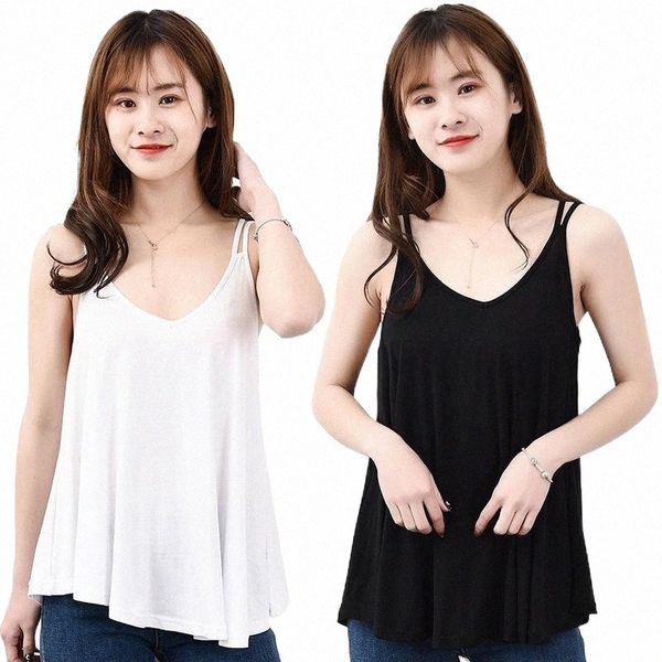 women's t-shirt 2021 summer models modal stretch ladies shirt plus fat version fine four-strap camisole bottoming vest intimate lingeri, White
women's t-shirt 2021 summer models modal stretch ladies shirt plus fat version fine four-strap camisole bottoming vest intimate lingeri, White