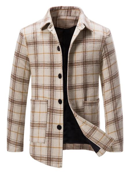 men's jackets thick youth single-breasted boys autumn and winter woolen coat trench men's casual plaid coatmen's, Black;brown
men's jackets thick youth single-breasted boys autumn and winter woolen coat trench men's casual plaid coatmen's, Black;brown
