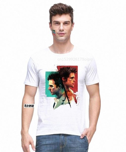 men's t-shirts fight club t shirt 400p#, White;black 
men's t-shirts fight club t shirt 400p#, White;black