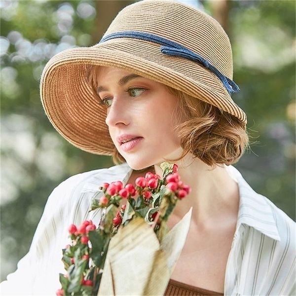 hepburn straw hat women age reduction face small curly edge sunhat female summer beach hat wide brim holiday party cap 220817, Blue;gray
hepburn straw hat women age reduction face small curly edge sunhat female summer beach hat wide brim holiday party cap 220817, Blue;gray
