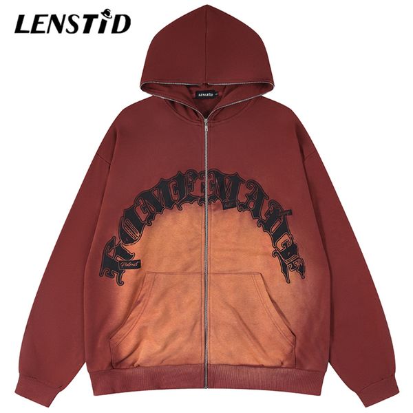 lenstid autumn men zipper up hoodie jackets hip hop tie dye letter print streetwear harajuku casual cotton hooded sweatshirts, Gray
lenstid autumn men zipper up hoodie jackets hip hop tie dye letter print streetwear harajuku casual cotton hooded sweatshirts, Gray