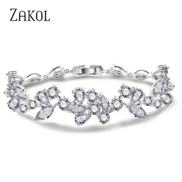 bracelet designer zakol white color design cubic zirconia flower chain bracelets bangle for women fashion leaf wedding jewelry bp014, Black
bracelet designer zakol white color design cubic zirconia flower chain bracelets bangle for women fashion leaf wedding jewelry bp014, Black