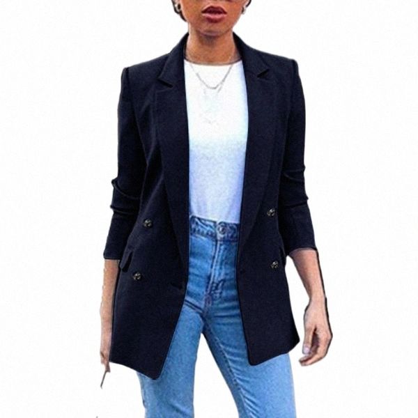 women's suits & blazers 2022 fashion women coat solid pockets overcoat long sleeve outwear winter chaquetas mujer casaco femme plus siz, White;black
women's suits & blazers 2022 fashion women coat solid pockets overcoat long sleeve outwear winter chaquetas mujer casaco femme plus siz, White;black