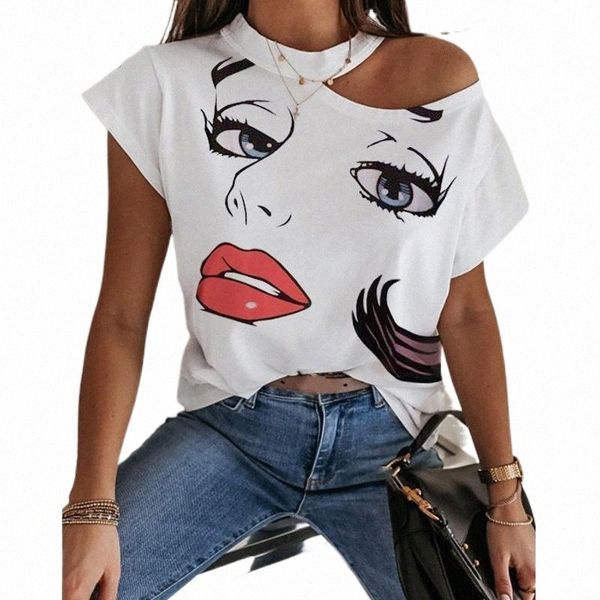 summer lady plus size off shoulder tshirt print casual short sleeve o-neck pullovers shirt women street tee streetwear women's t-s o7v, White
summer lady plus size off shoulder tshirt print casual short sleeve o-neck pullovers shirt women street tee streetwear women's t-s o7v, White