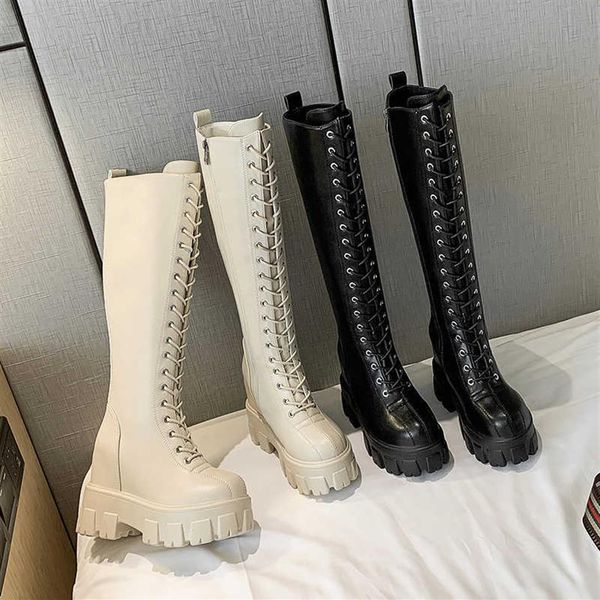 women's boots high 2020 chunky platform pu over-the-knee high boots women retro punk increasing long shoes woman y0914289s, Black
women's boots high 2020 chunky platform pu over-the-knee high boots women retro punk increasing long shoes woman y0914289s, Black