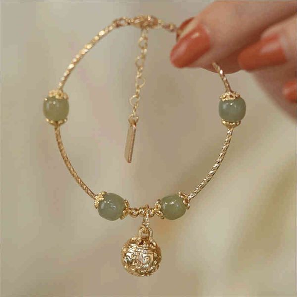 bangle designer natural hetian jade bell bracelet for women girls amulet jewelry mother's day gifts gold color wrist ladies wear, Black
bangle designer natural hetian jade bell bracelet for women girls amulet jewelry mother's day gifts gold color wrist ladies wear, Black
