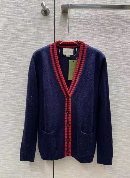 2022 autumn winter milan runway sweaters v neck long sleeve women's sweater high end jacquard designer sweater 0818-11, White;black
2022 autumn winter milan runway sweaters v neck long sleeve women's sweater high end jacquard designer sweater 0818-11, White;black
