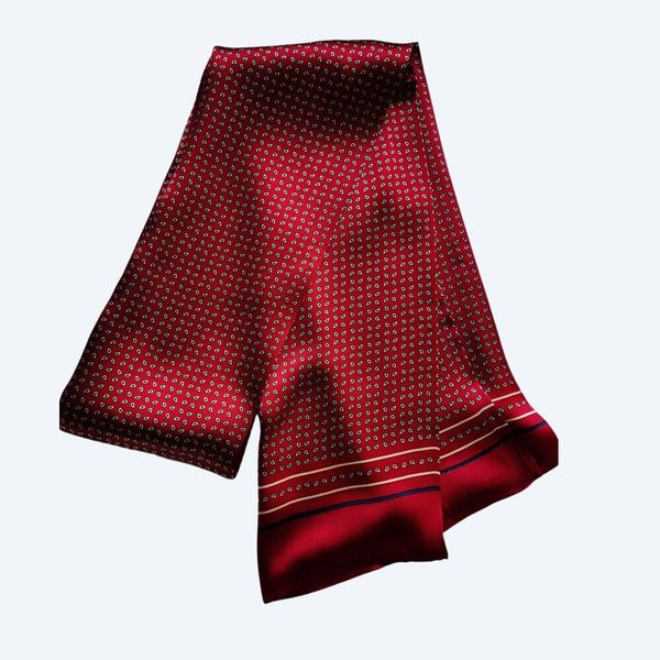 men's 100% silk scarf long double layer neckerchief cravat red brown blue, Blue;gray
men's 100% silk scarf long double layer neckerchief cravat red brown blue, Blue;gray