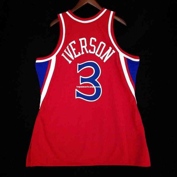 100% stitched mitchell & ness allen iverson #3 wholesale red jersey mens vest size xs-6xl stitched basketball jerseys ncaa, Black
100% stitched mitchell & ness allen iverson #3 wholesale red jersey mens vest size xs-6xl stitched basketball jerseys ncaa, Black