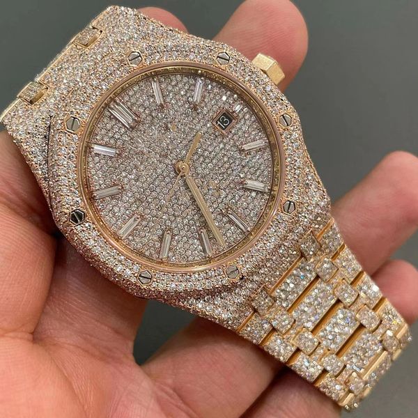 mens luxury watches automatic moissanite iced watch for men movement womens watch men's montre homme diamond watchs wristwatches montre, Slivery;brown
mens luxury watches automatic moissanite iced watch for men movement womens watch men's montre homme diamond watchs wristwatches montre, Slivery;brown