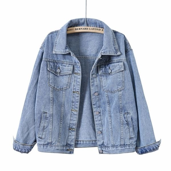 jeans jacket women spring coat vintage loose denim outerwear autumn chic ladies s s5xl 220818, Black;brown
jeans jacket women spring coat vintage loose denim outerwear autumn chic ladies s s5xl 220818, Black;brown