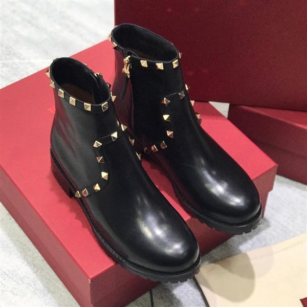 womens ankle boots fashion winter booties shoes with granulated calfskin rivet australia cowboy motocycle martens snow bottes333i, Black
womens ankle boots fashion winter booties shoes with granulated calfskin rivet australia cowboy motocycle martens snow bottes333i, Black