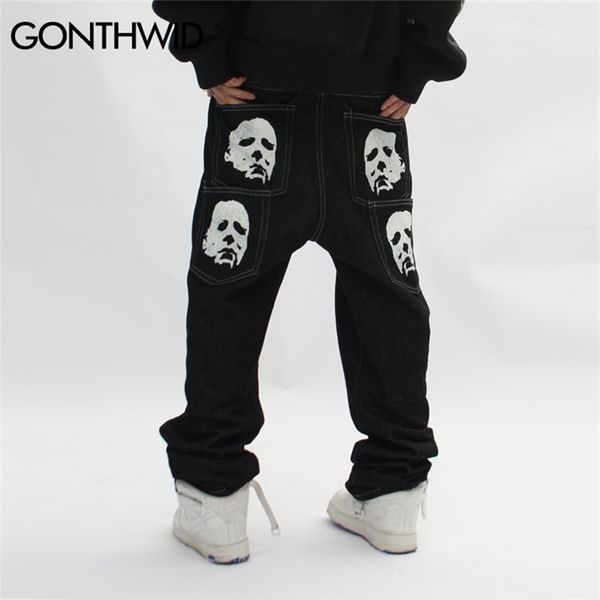 hip hop gothic denim pants streetwear mens graphic print baggy punk rock jeans harajuku casual loose jean trousers black 220818, Blue
hip hop gothic denim pants streetwear mens graphic print baggy punk rock jeans harajuku casual loose jean trousers black 220818, Blue