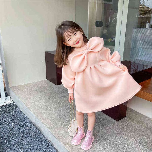 girls winter dress long sleeve pink color unique design princess dress with bow children sweet dress clothes for baby girl y220819, Red;yellow
girls winter dress long sleeve pink color unique design princess dress with bow children sweet dress clothes for baby girl y220819, Red;yellow