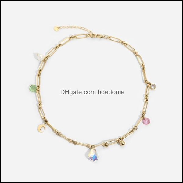 pendant necklaces boho stainless steel crystal charm necklace choker with zircon cz ab symphony 14k gold paper clip link chai bdedome dhf1r, Silver
pendant necklaces boho stainless steel crystal charm necklace choker with zircon cz ab symphony 14k gold paper clip link chai bdedome dhf1r, Silver