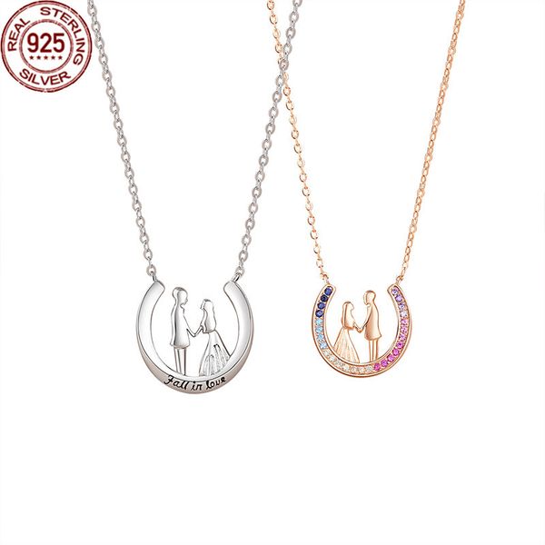 qixi valentine's day couple necklace strands sterling silver a pair of male and female love geometric u-shaped doll collarbone chain ko, Black
qixi valentine's day couple necklace strands sterling silver a pair of male and female love geometric u-shaped doll collarbone chain ko, Black