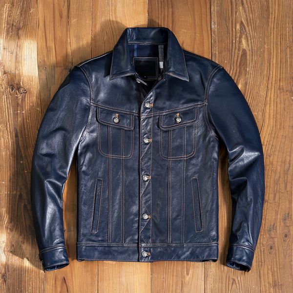 lee 101j type genuine leather jacket men blue natural cowhide slim short coat casual style single breasted clothes autumn 220819, Black;brown
lee 101j type genuine leather jacket men blue natural cowhide slim short coat casual style single breasted clothes autumn 220819, Black;brown