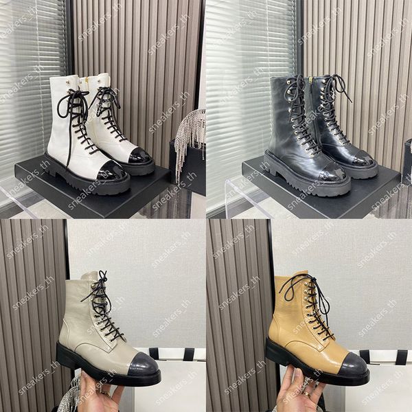 2022 designer women ankle boots small fragrance lace-up platform martin boots classic black white leather color matching booties knight boot
2022 designer women ankle boots small fragrance lace-up platform martin boots classic black white leather color matching booties knight boot