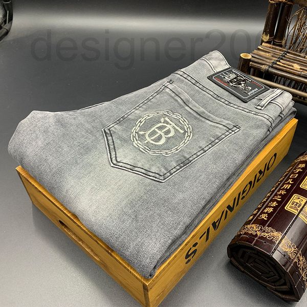 men's jeans designer smoke grey high-end jeans men's fashion brand autumn and winter thick elastic slim small foot long pants ko0f, Blue
men's jeans designer smoke grey high-end jeans men's fashion brand autumn and winter thick elastic slim small foot long pants ko0f, Blue