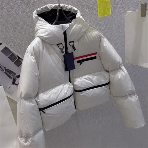 women's down jacket parkas fashion with classic letter hooded large pocket jackets winter warm short cotton coat 3 colors, Black
women's down jacket parkas fashion with classic letter hooded large pocket jackets winter warm short cotton coat 3 colors, Black