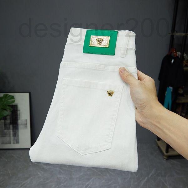 men's jeans designer 2022 casual pants light color luxury men's jeans summer pure white fashion brand high-end european goods h9y5, Blue
men's jeans designer 2022 casual pants light color luxury men's jeans summer pure white fashion brand high-end european goods h9y5, Blue