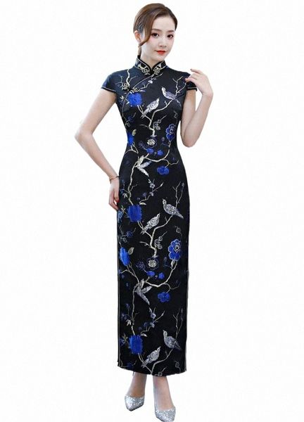 shanghai story 2021 new party dress long qipao chinese traditional dress short sleeve flower embroidery cheongsam for women t12x#, Red
shanghai story 2021 new party dress long qipao chinese traditional dress short sleeve flower embroidery cheongsam for women t12x#, Red