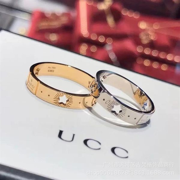 ring double g letter star hollowed out fashion simple brand personality men and women lovers same rose gold plated pair300e, Silver
ring double g letter star hollowed out fashion simple brand personality men and women lovers same rose gold plated pair300e, Silver