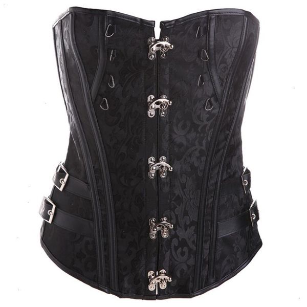 women steampunk corsets shapers and bustiers lingerie black brown pu leather corset steel bone spiral chain gothic pirate vintage, Black;white
women steampunk corsets shapers and bustiers lingerie black brown pu leather corset steel bone spiral chain gothic pirate vintage, Black;white