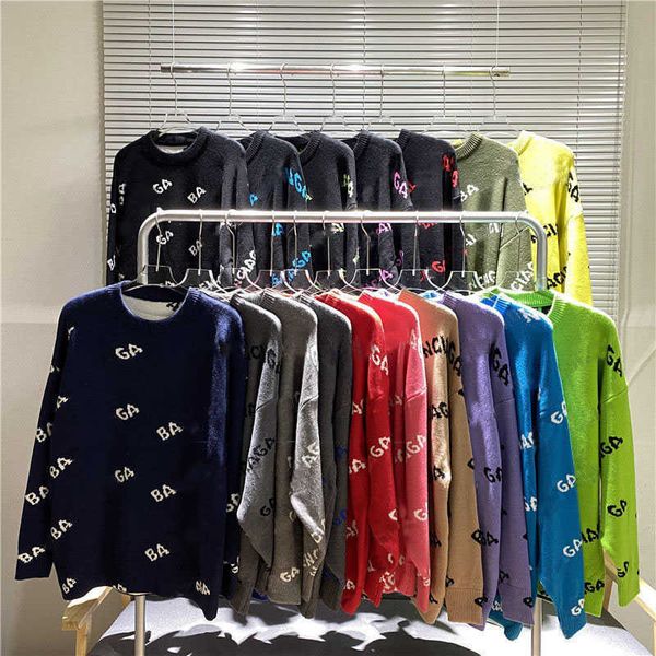 2022 men and women designer loose sweaters sweater mens womens with the same autumn winter sweater big szie s-3xl, White;black
2022 men and women designer loose sweaters sweater mens womens with the same autumn winter sweater big szie s-3xl, White;black