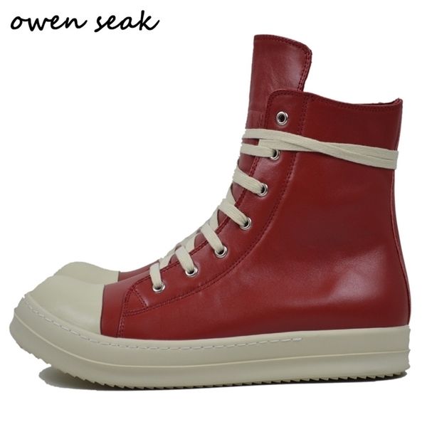 owen seak men shoes highankle boots genuine leather women sneaker luxury trainers casual laceup zip flat black white 220818
owen seak men shoes highankle boots genuine leather women sneaker luxury trainers casual laceup zip flat black white 220818