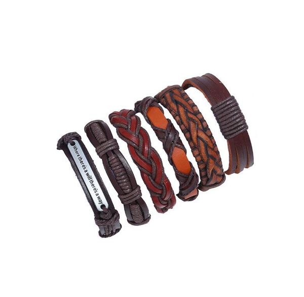 letter weave men woman cowhide bracelet diy beaded strands hip hop combination suit bracelet 6styles/1set, Black
letter weave men woman cowhide bracelet diy beaded strands hip hop combination suit bracelet 6styles/1set, Black