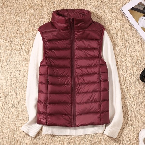 women s ultralight duck down vest jacket autumn and winter high neck sleeveless 90 white 220819, Black
women s ultralight duck down vest jacket autumn and winter high neck sleeveless 90 white 220819, Black