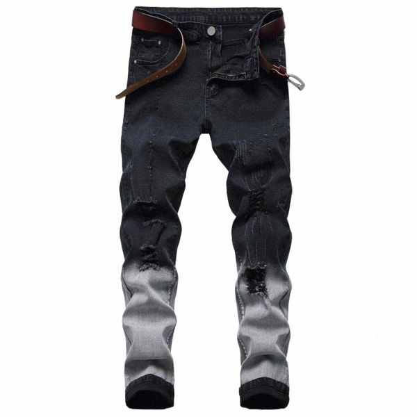 men trousers cotton men's jeans denim new style ripped stretch jeans long slim fit fashion pants plus size1 i9u1#, Blue
men trousers cotton men's jeans denim new style ripped stretch jeans long slim fit fashion pants plus size1 i9u1#, Blue